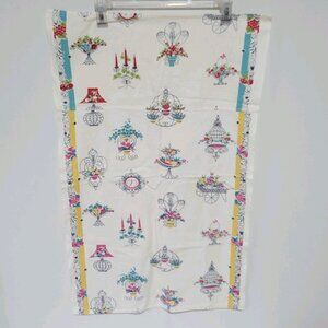 Handmade Flour Sack Dish Towel Vintage Kitchen 31" x 20"